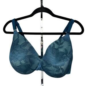 Cacique Blue Lightly Lined Full Coverage Bra 40DDD